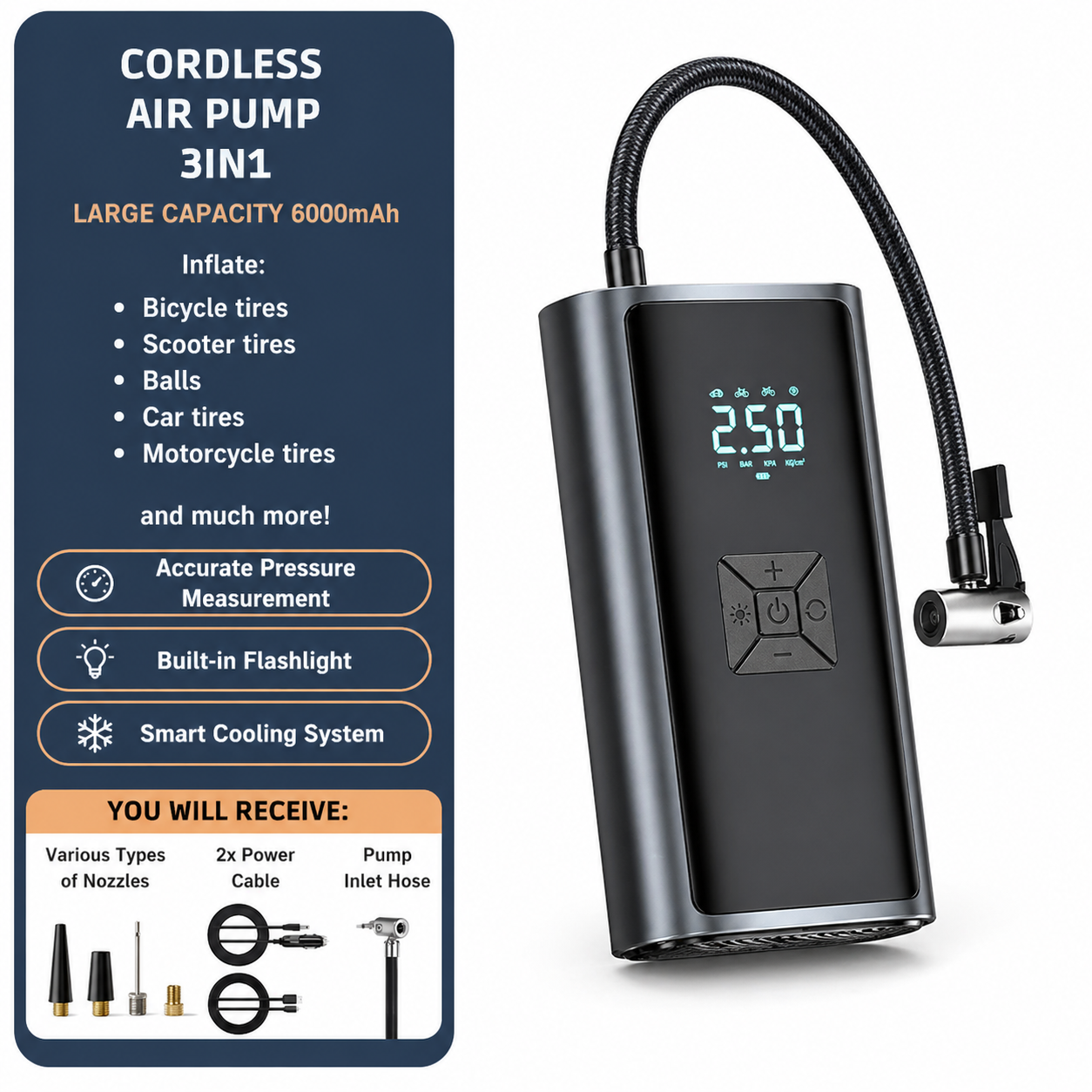 Wireless 3-in-1 Pump