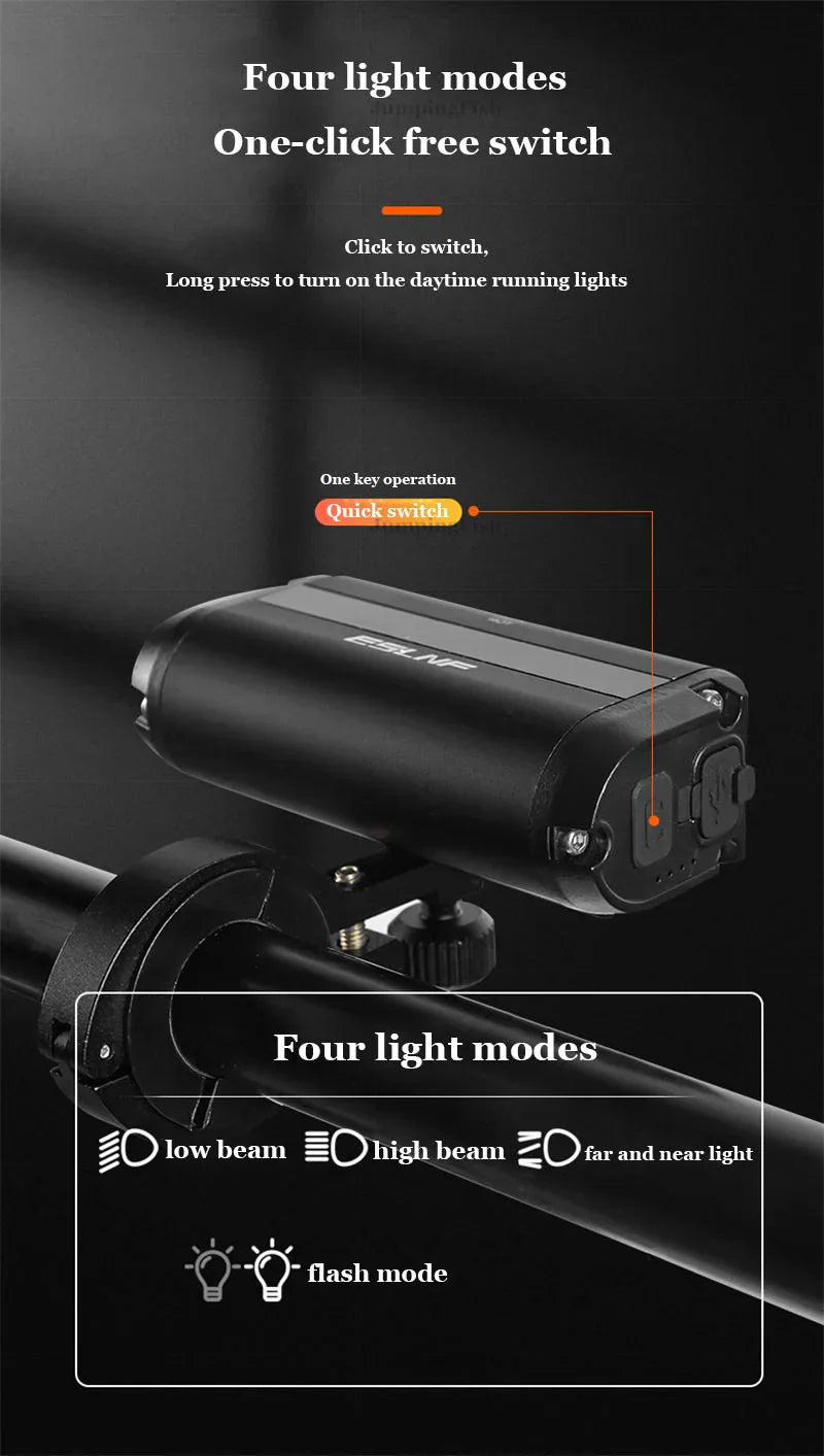 Fahrrad- und Rollerlicht 1800LM